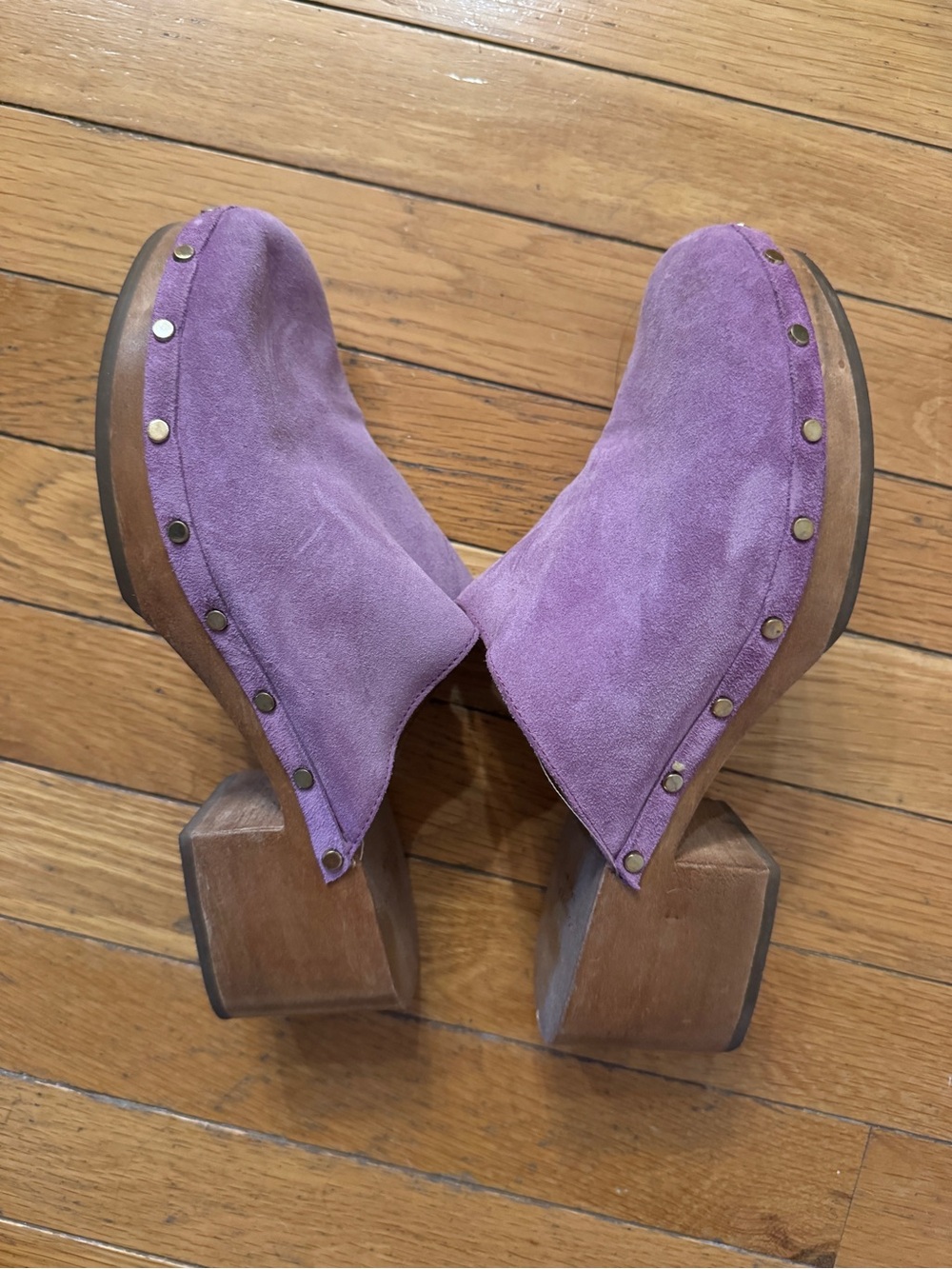 Sézane RARE Tibby Clogs in Lilac Size 38/US 7 - Picture 6 of 8